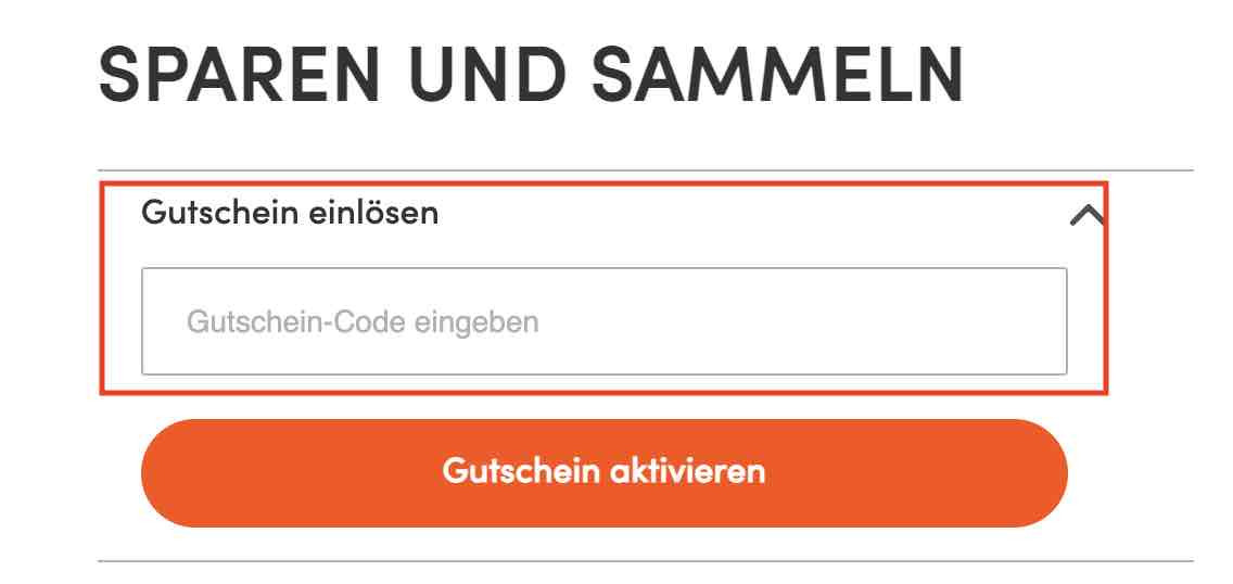 Gutschein einlösen