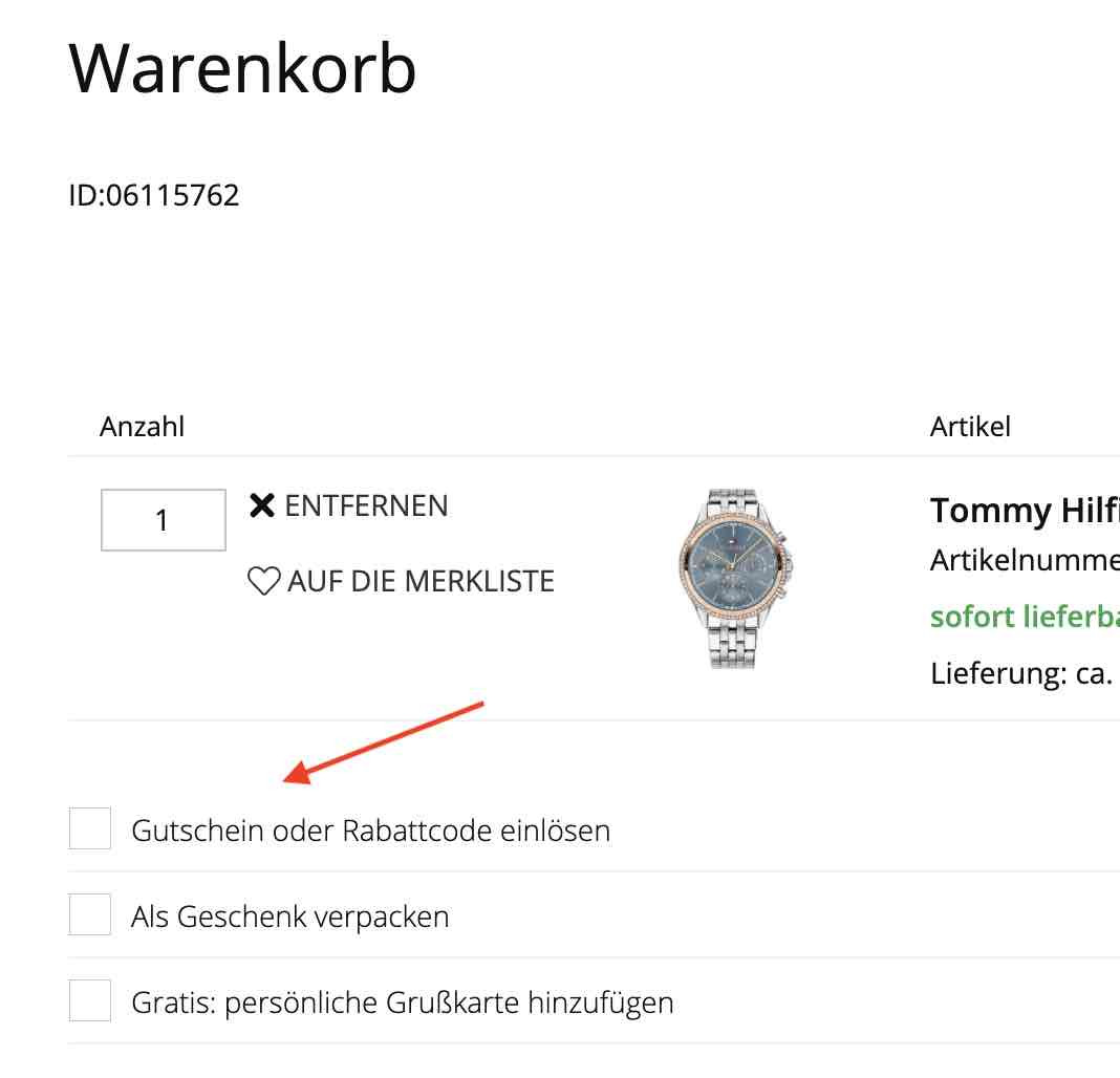 Christ Gutschein einlösen