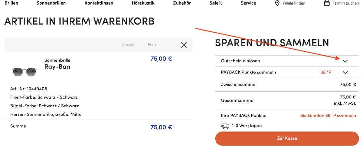 Gutschein aktivieren